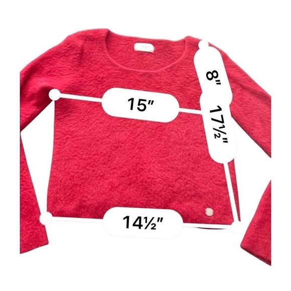 The Limit too  cropped Cardigan bolero Sweater size L - Picture 6 of 8